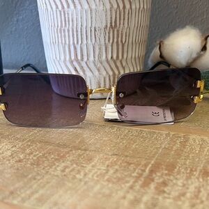 Stylish Gold and Black Sunglasses